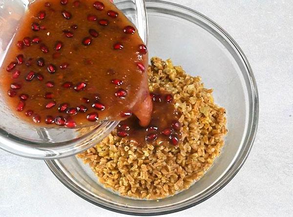 Warm Farro Salad with Fig-Pomegranate Vinaigrette - Step 3